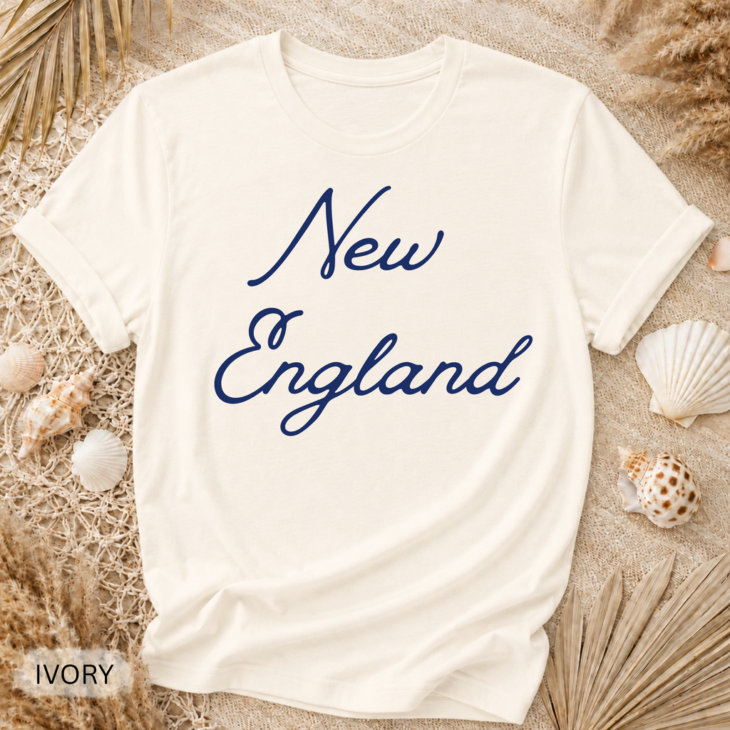 New England East Coast T-Shirt - Comfort Colors garment-dyed unisex tee, New England graphic