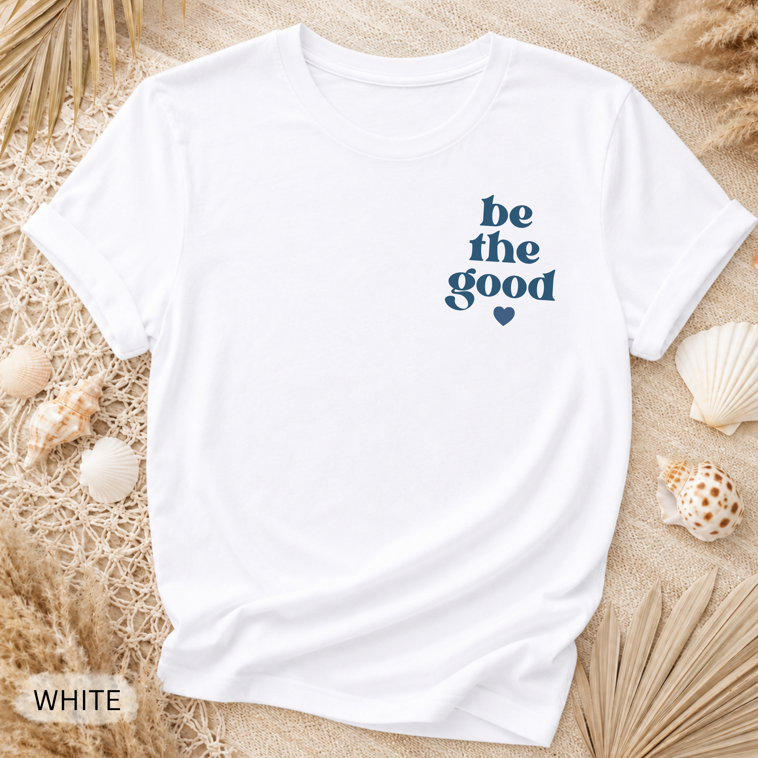 Be The Good Pocket T-Shirt - Comfort Colors garment-dyed unisex tee, minimal inspirational pocket graphic