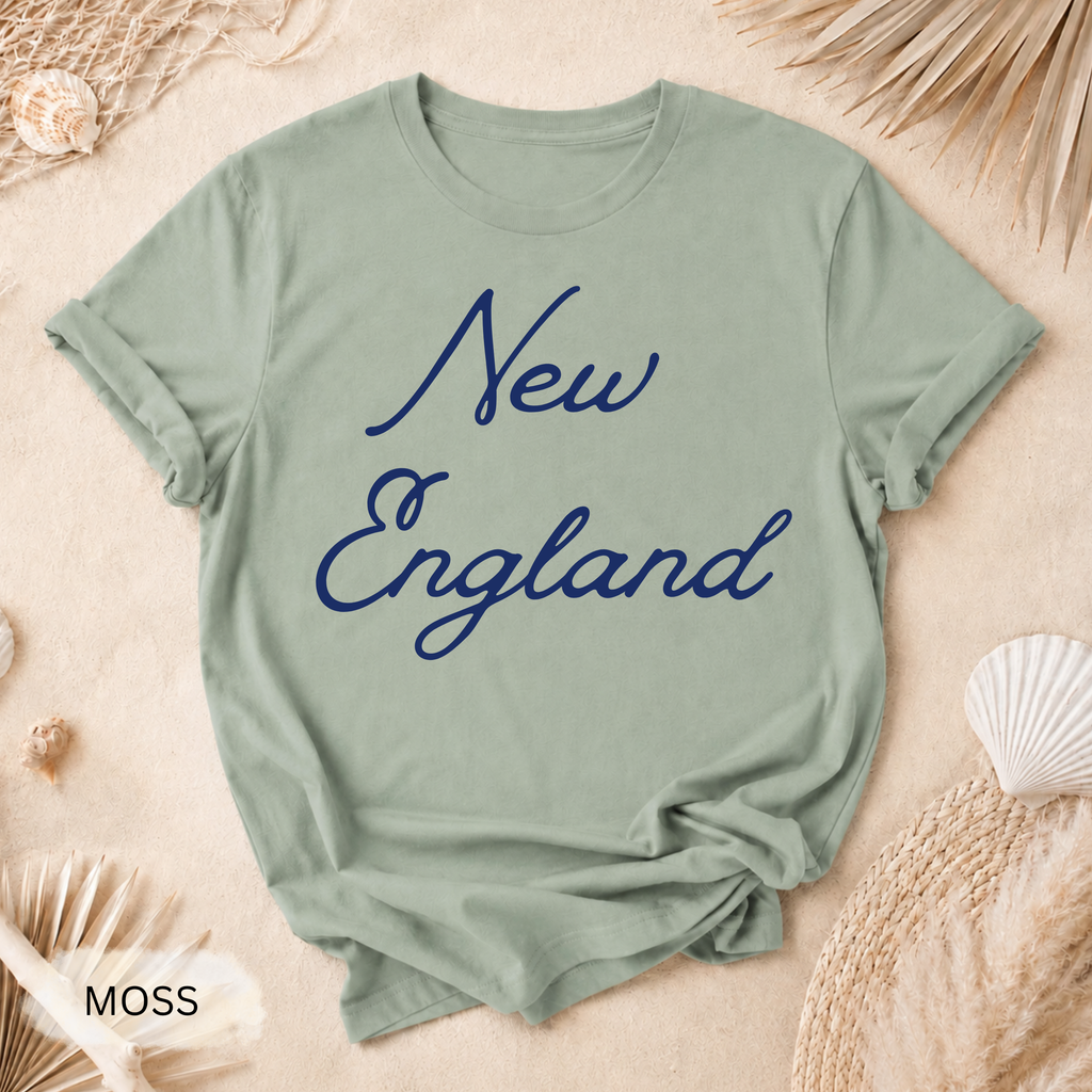 New England East Coast T-Shirt - Comfort Colors garment-dyed unisex tee, New England graphic