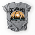 Gateway Arch National Park T-Shirt — Vintage Sunset St. Louis Souvenir