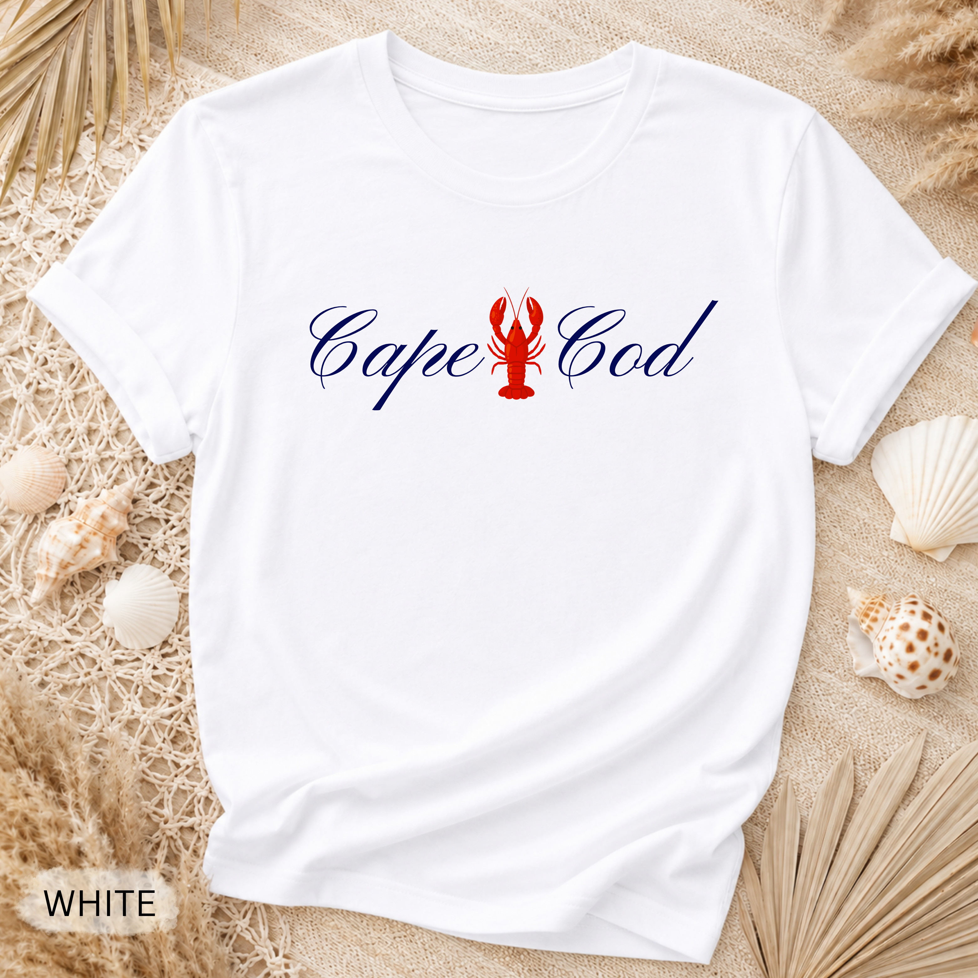 Cape Cod Lobster T-Shirt - Comfort Colors garment-dyed unisex tee, Cape Cod lobster graphic