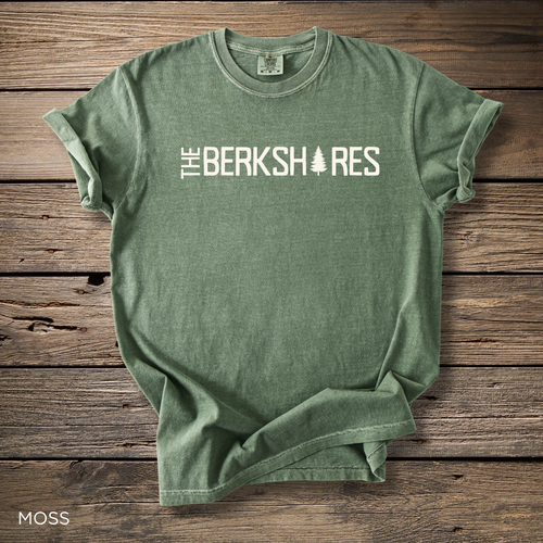 Berkshires T-Shirt - Comfort Colors garment-dyed unisex tee, rustic tree logo graphic for outdoor lovers