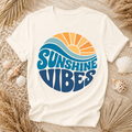 Retro Summer Sunshine T-Shirt - Comfort Colors garment-dyed unisex tee, retro sunshine graphic