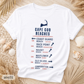 Cape Cod Beaches Vintage Style T-Shirt - Comfort Colors garment-dyed unisex tee, vintage Cape Cod beaches graphic