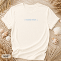 Coastal Soul T-Shirt - Comfort Colors garment-dyed unisex tee, minimal coastal soul lettering