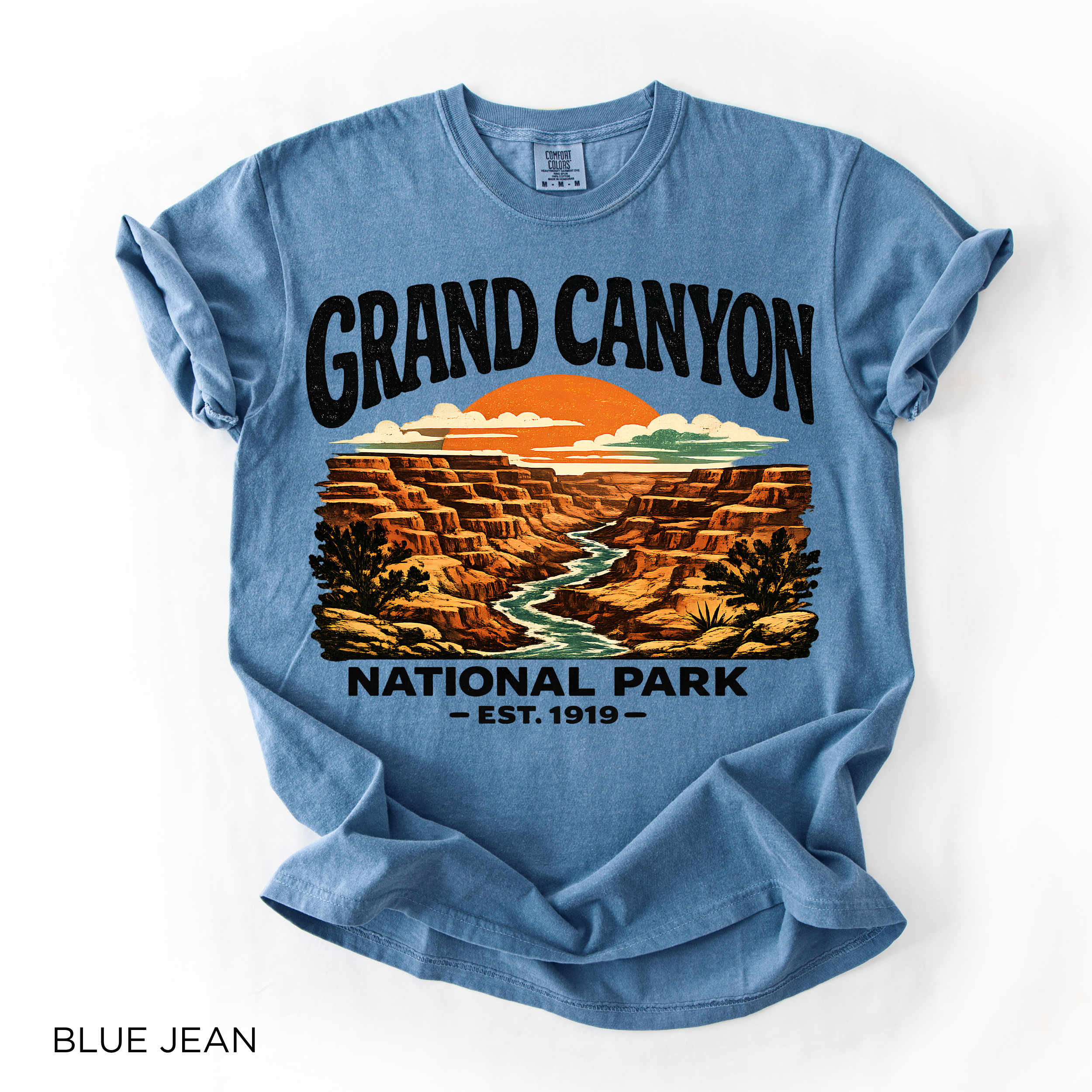 Grand Canyon National Park T-Shirt — Retro Sunset Canyon Graphic Tee