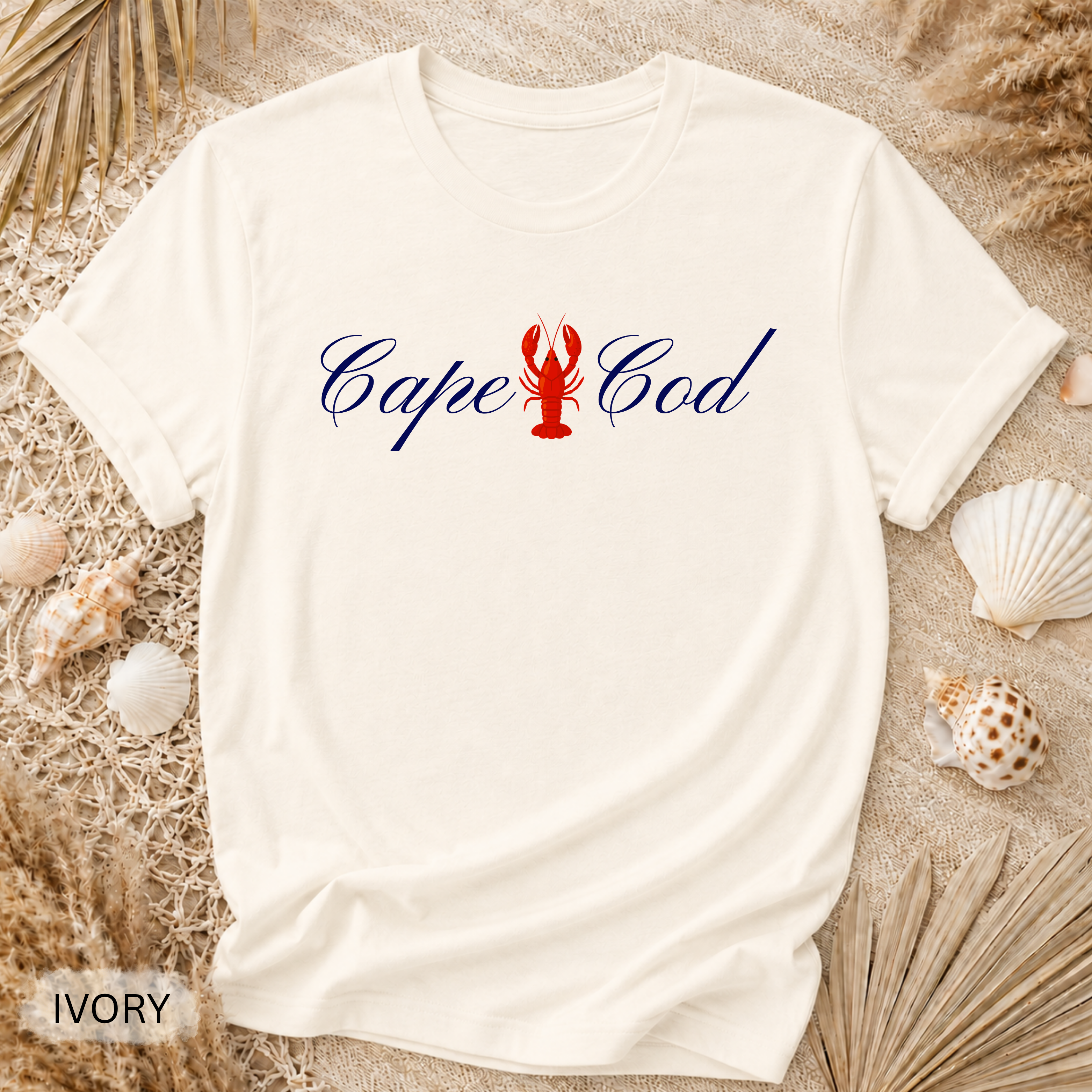 Cape Cod Lobster T-Shirt - Comfort Colors garment-dyed unisex tee, Cape Cod lobster graphic