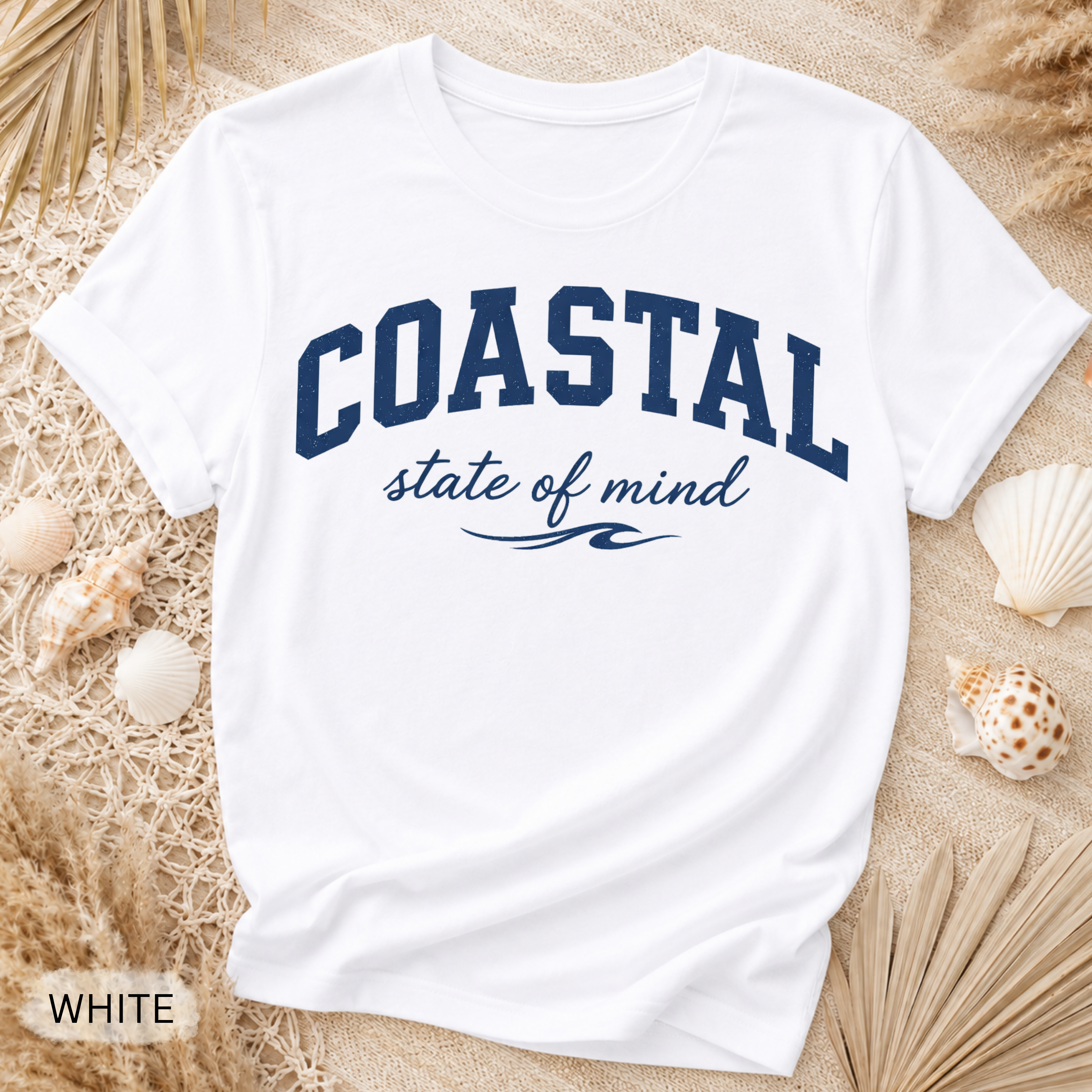 East Coast State of Mind T-Shirt - Comfort Colors garment-dyed unisex tee, coastal East Coast graphic
