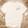 Cape Cod Watercolor T-Shirt - Comfort Colors garment-dyed unisex tee, watercolor coastal graphic