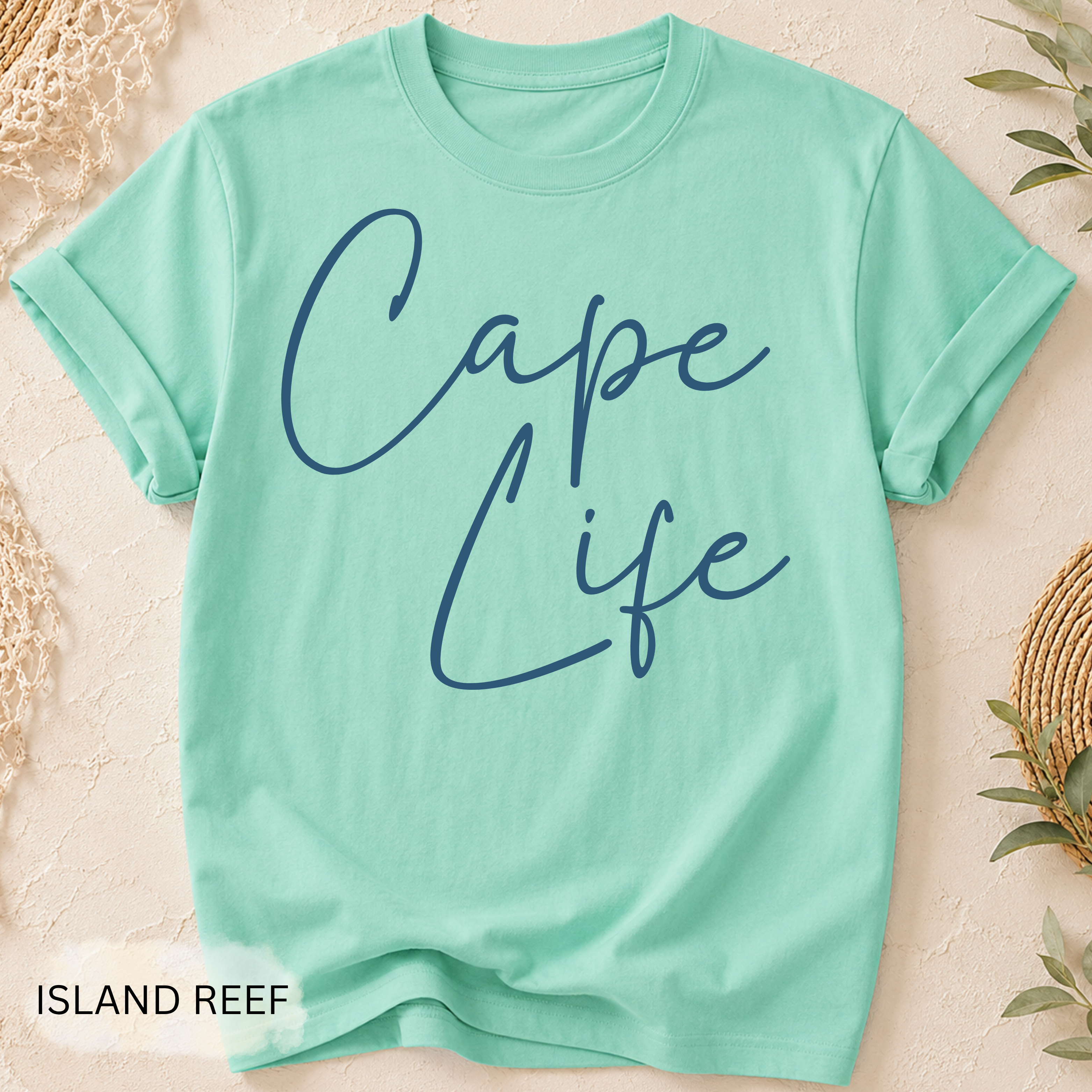 Cape Life T-Shirt - Comfort Colors garment-dyed unisex tee, Cape Cod lifestyle graphic