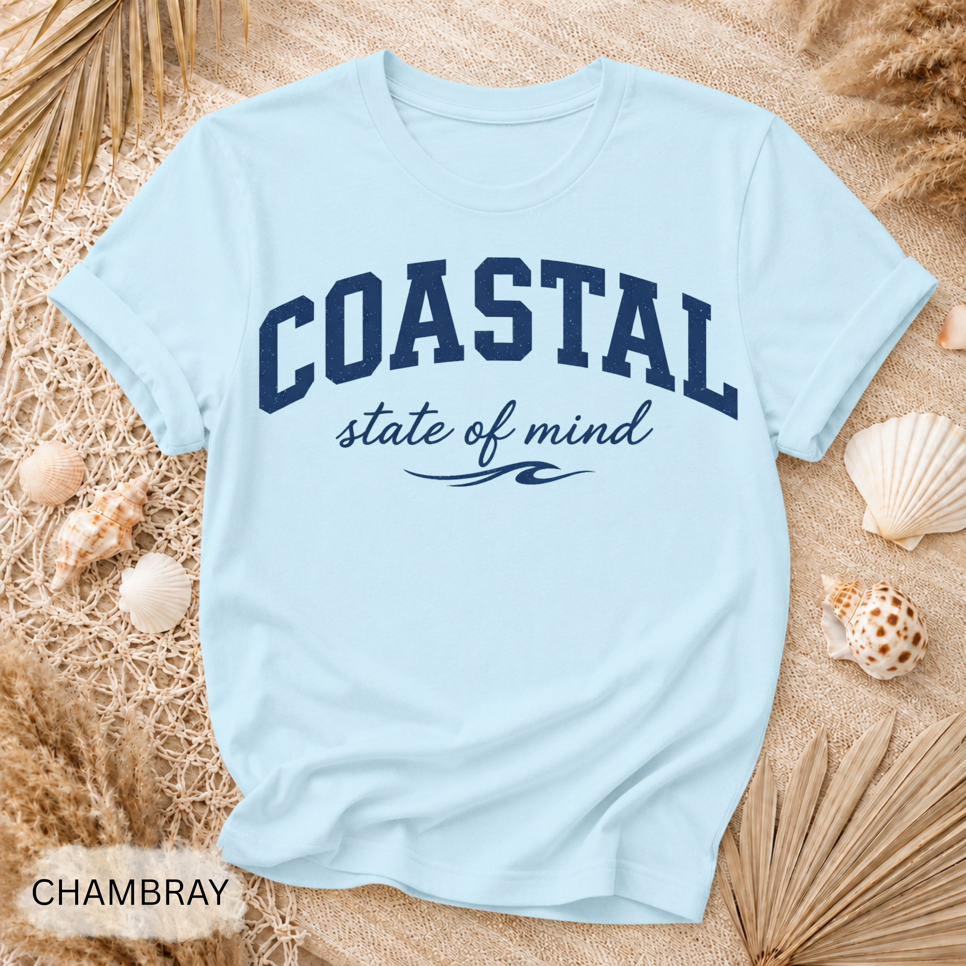 East Coast State of Mind T-Shirt - Comfort Colors garment-dyed unisex tee, coastal East Coast graphic