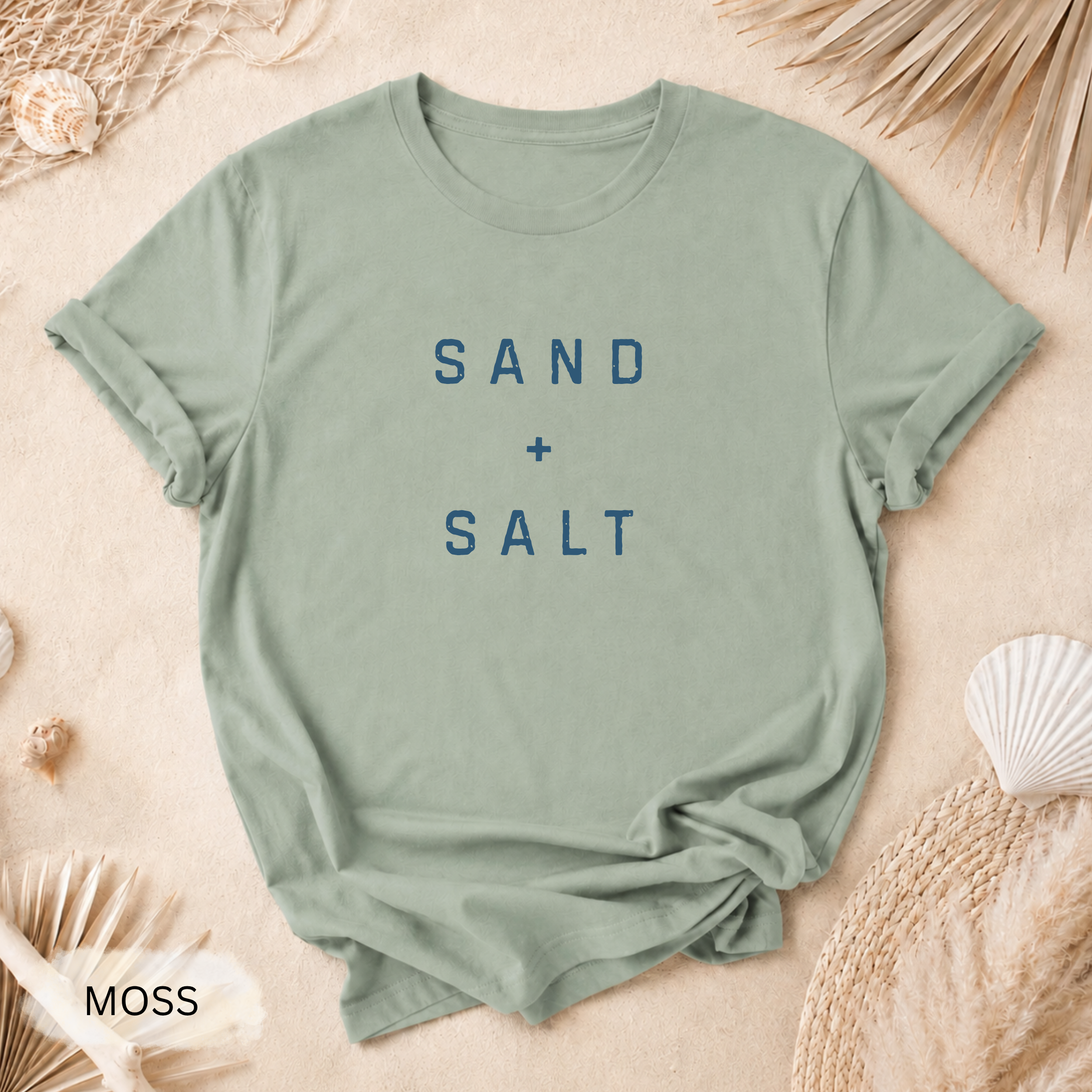 Sand + Salt T-Shirt - Comfort Colors garment-dyed unisex tee, beachy graphic