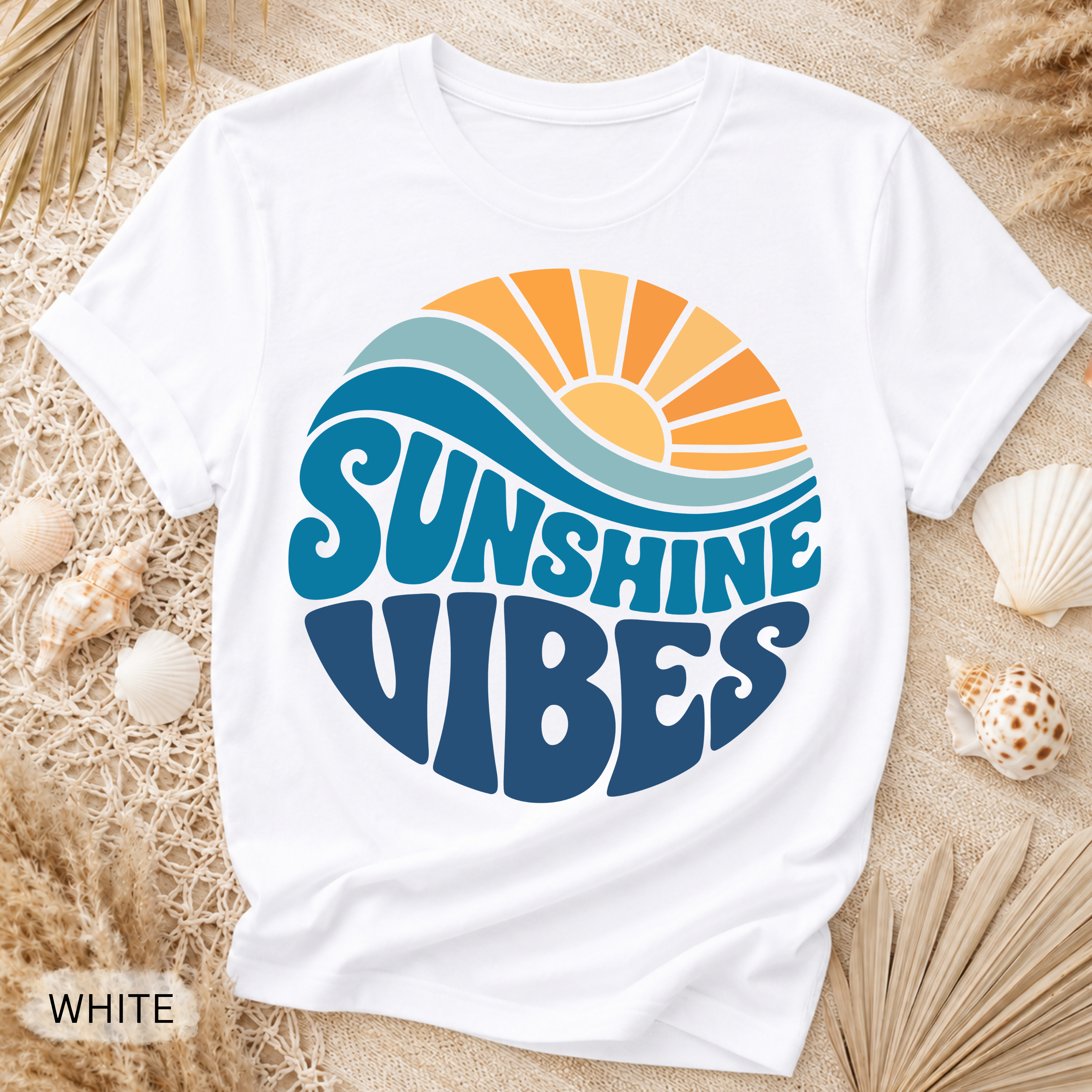 Retro Summer Sunshine T-Shirt - Comfort Colors garment-dyed unisex tee, retro sunshine graphic