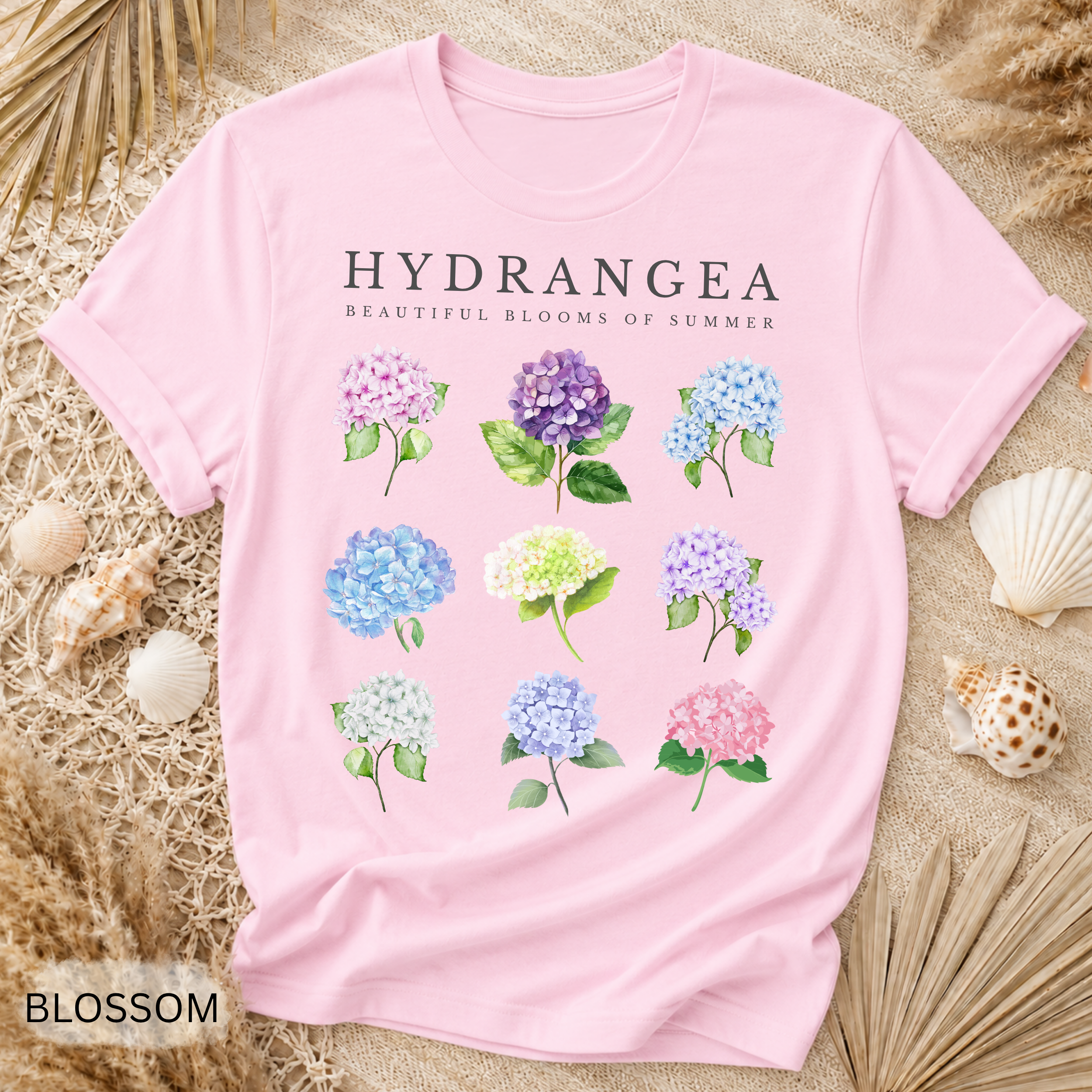 Hydrangea Floral T-Shirt