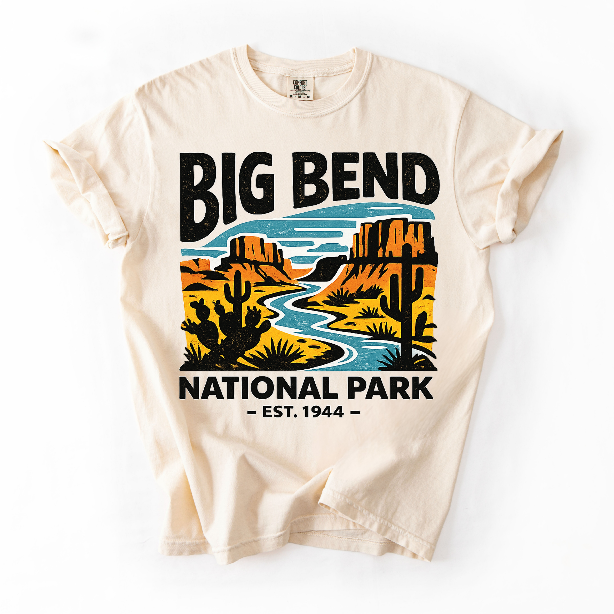 Big Bend National Park T-Shirt — Retro Sunset Desert Graphic