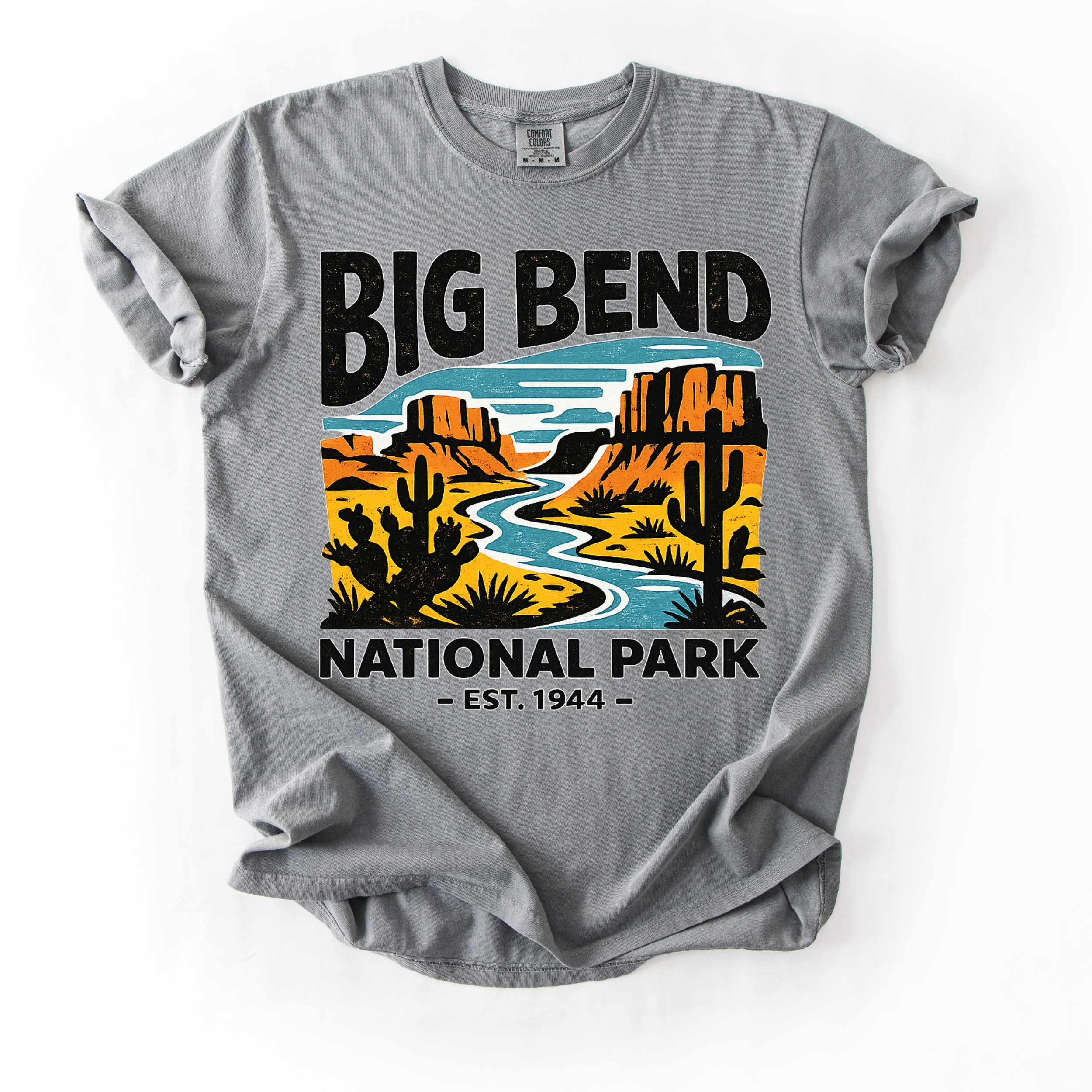 Big Bend National Park T-Shirt — Retro Sunset Desert Graphic