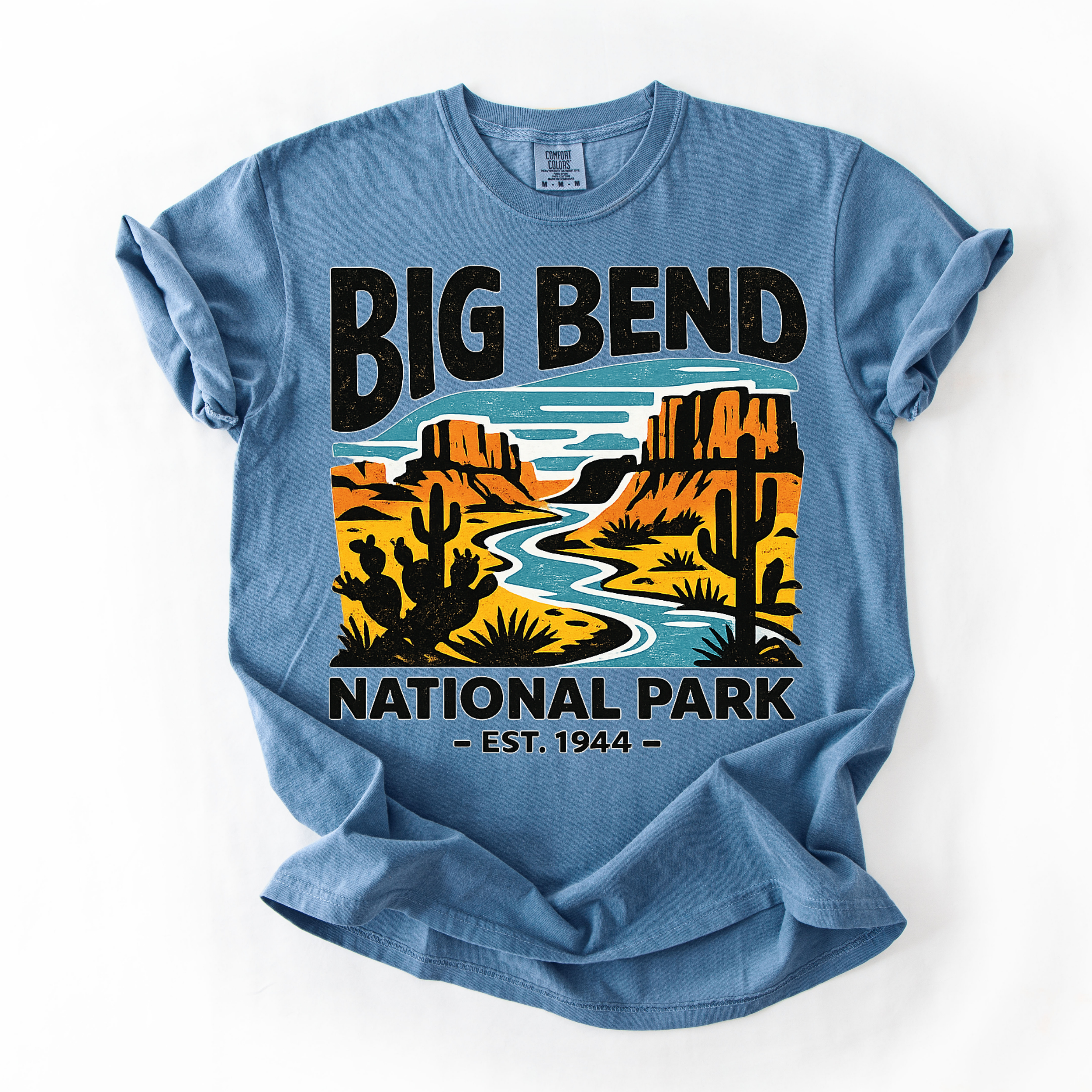 Big Bend National Park T-Shirt — Retro Sunset Desert Graphic