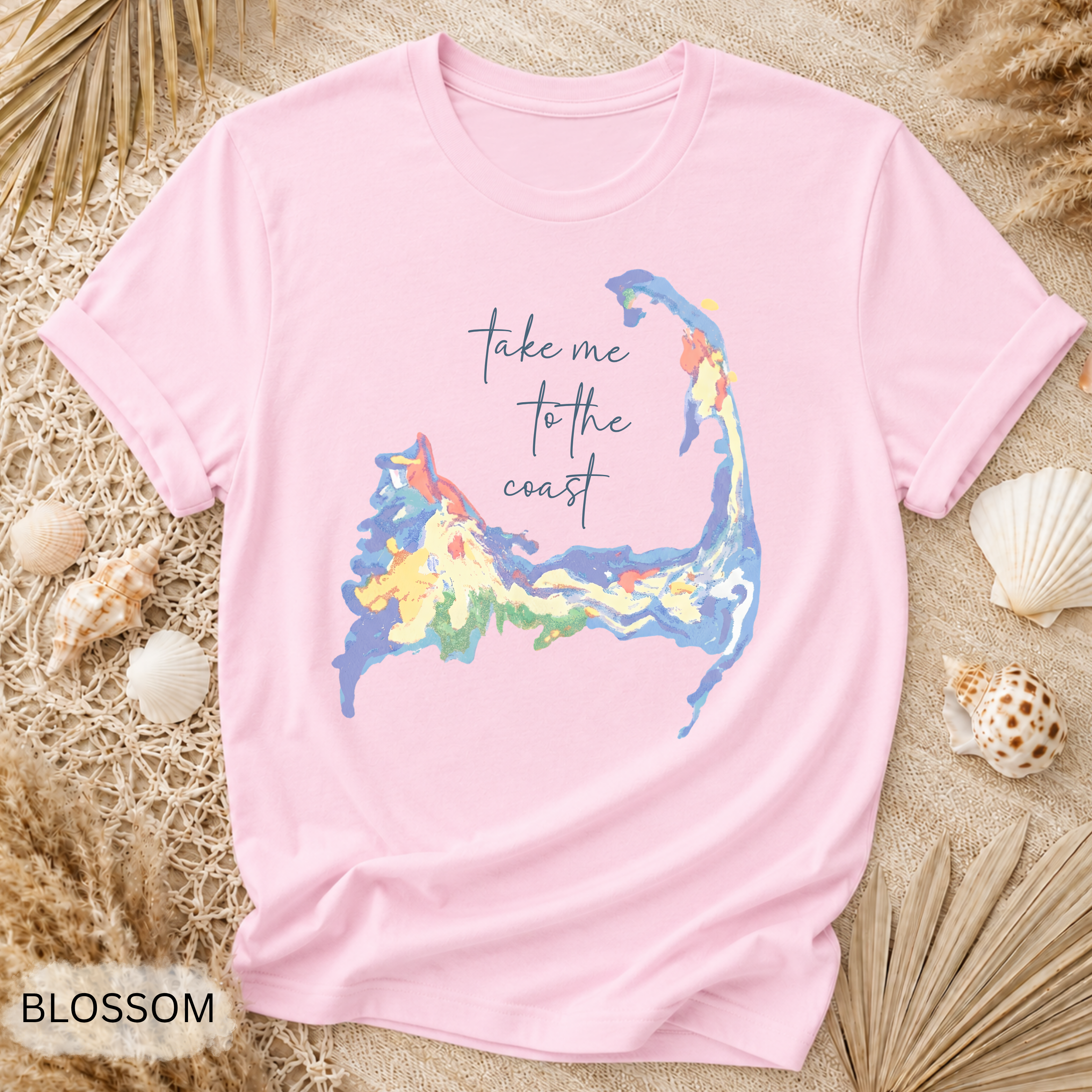 Cape Cod Watercolor Floral T-Shirt