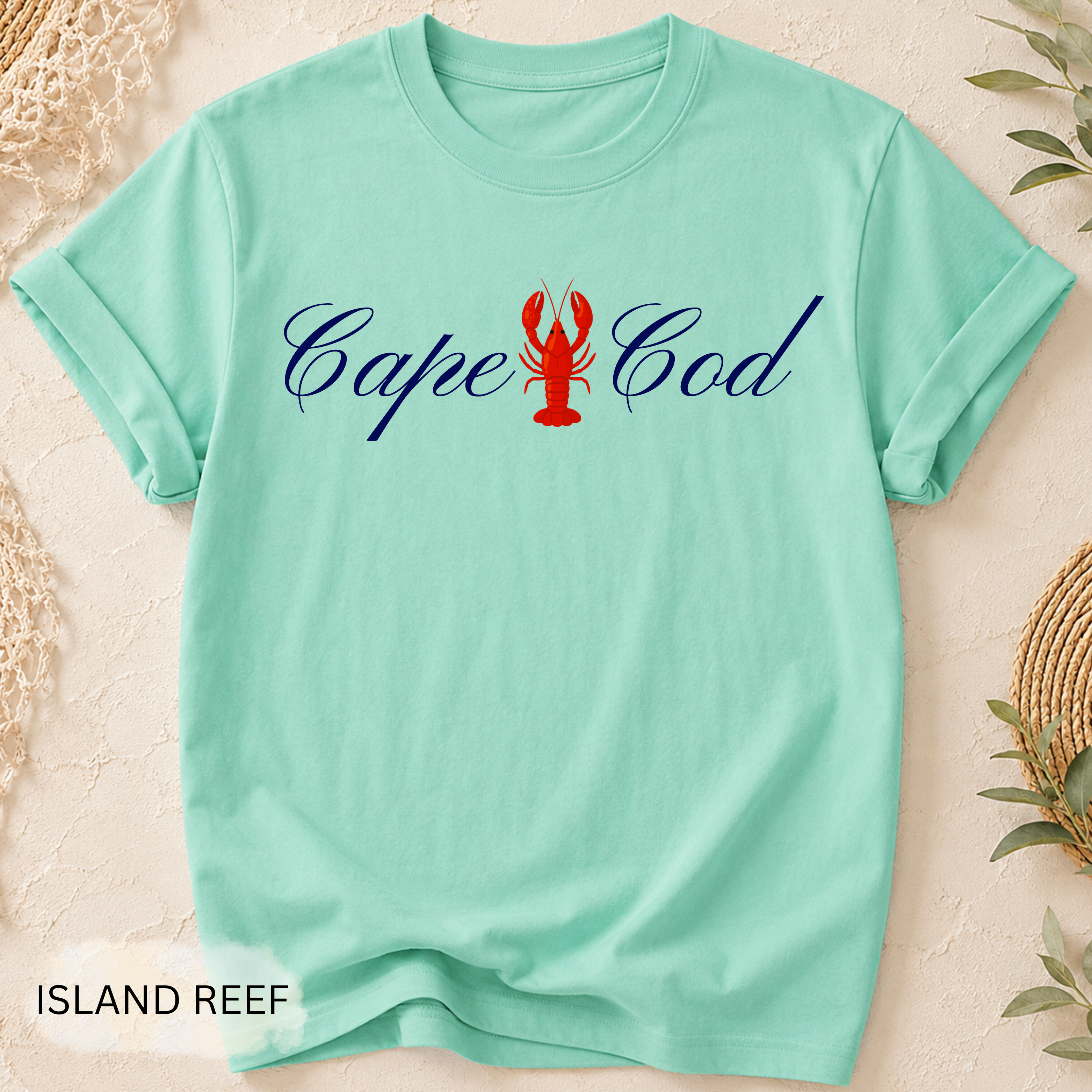 Cape Cod Lobster T-Shirt - Comfort Colors garment-dyed unisex tee, Cape Cod lobster graphic