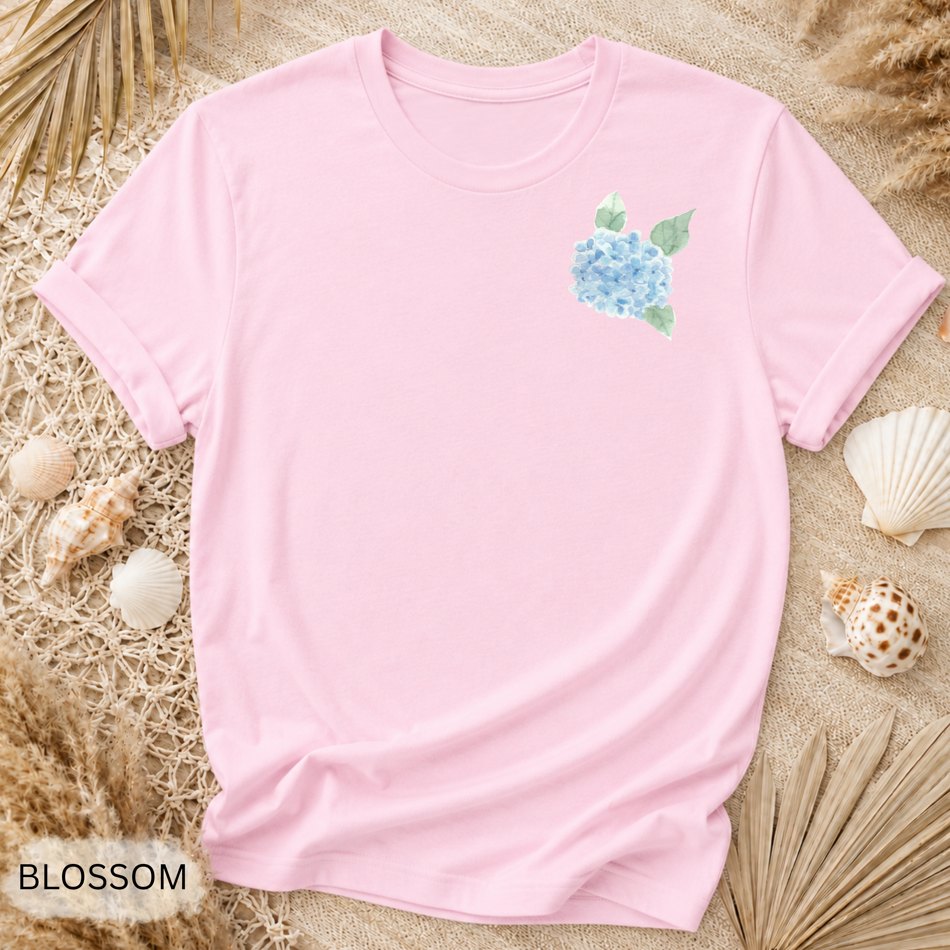 Hydrangea Side Stripe T-Shirt
