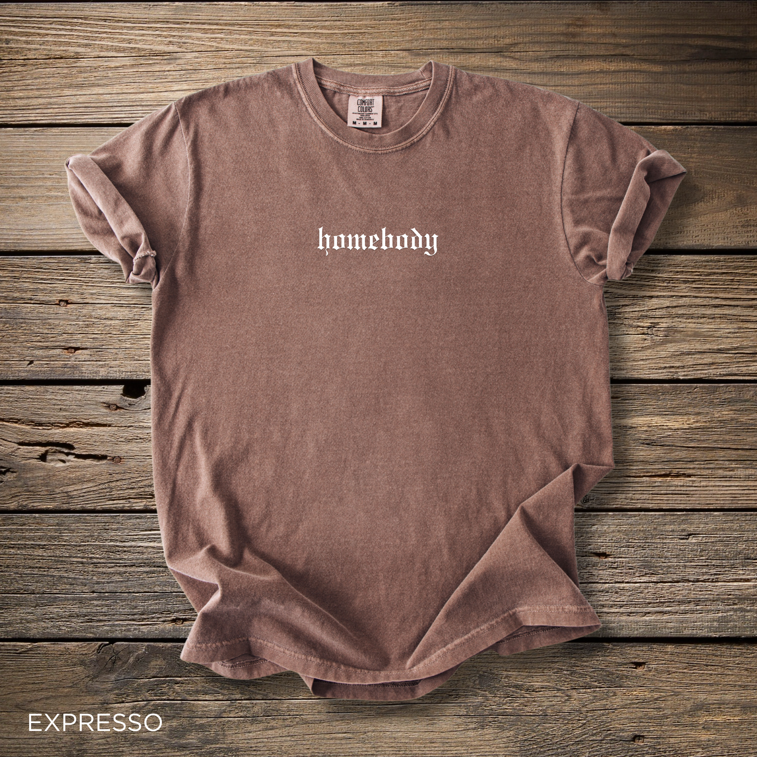 Homebody T-Shirt - Comfort Colors garment-dyed unisex tee, embroidered homebody design