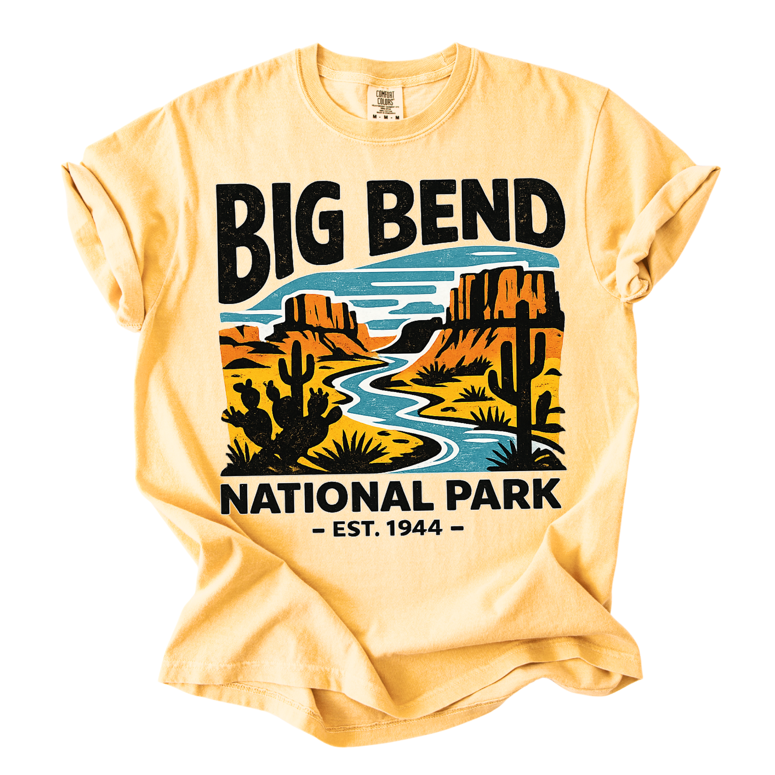 Big Bend National Park T-Shirt — Retro Sunset Desert Graphic