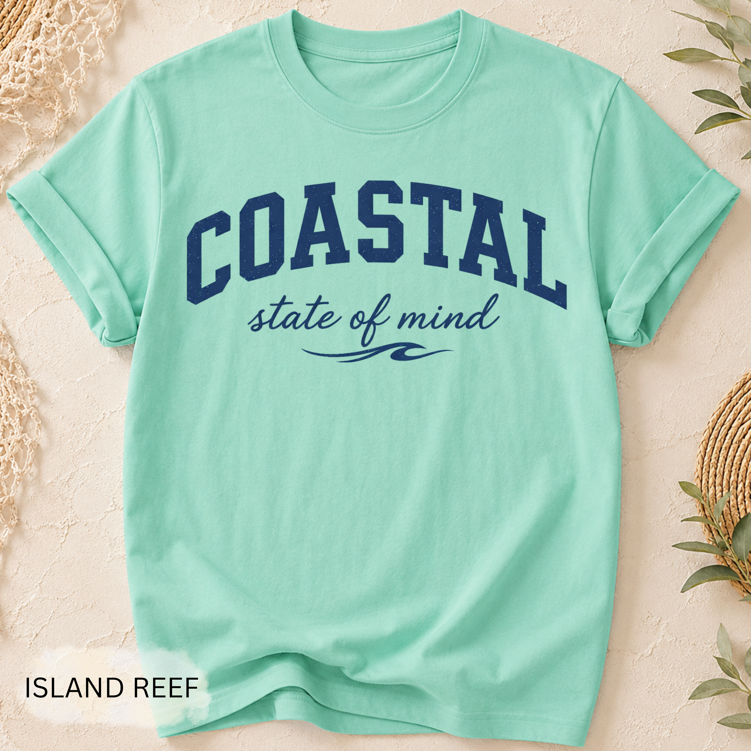 East Coast State of Mind T-Shirt - Comfort Colors garment-dyed unisex tee, coastal East Coast graphic