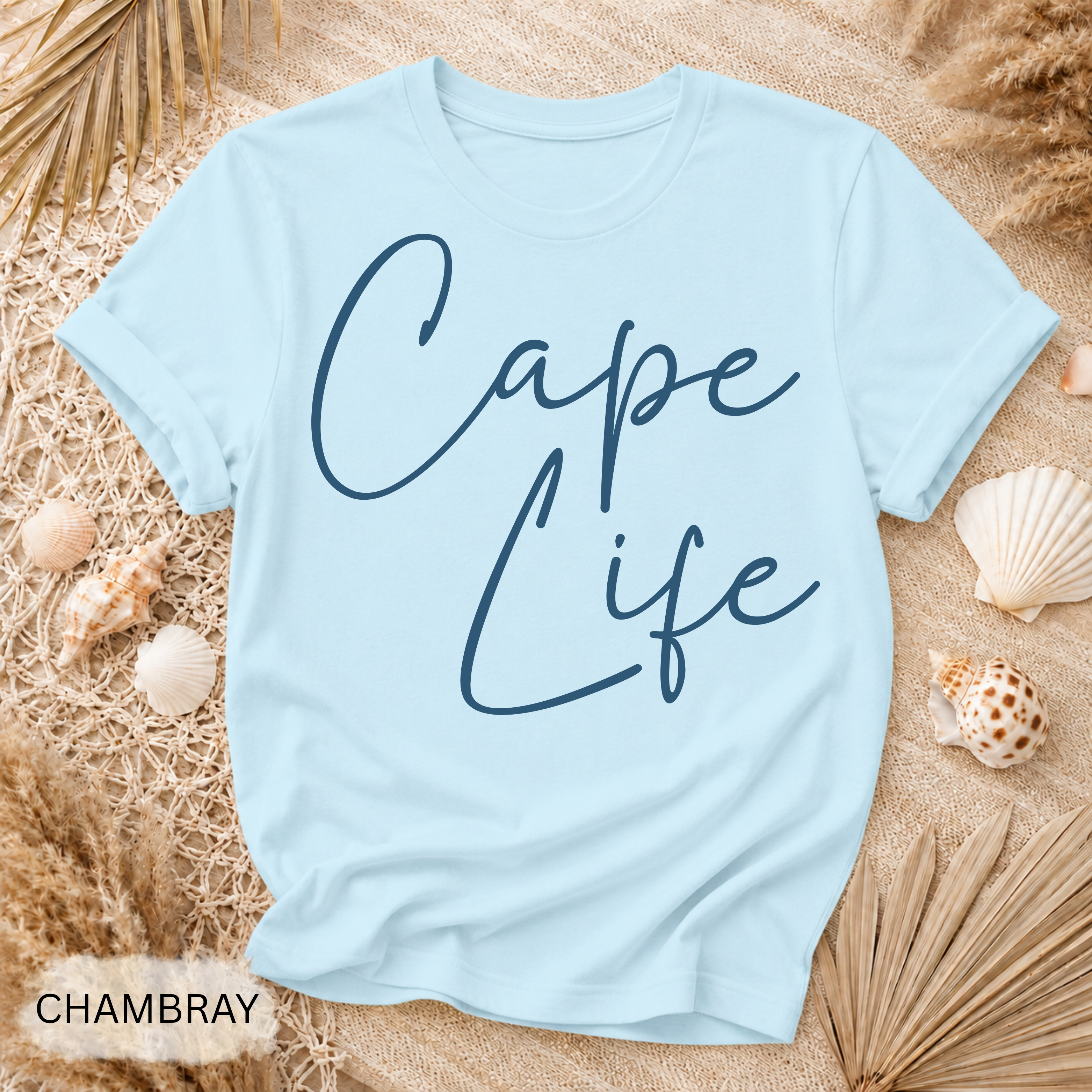 Cape Life T-Shirt - Comfort Colors garment-dyed unisex tee, Cape Cod lifestyle graphic