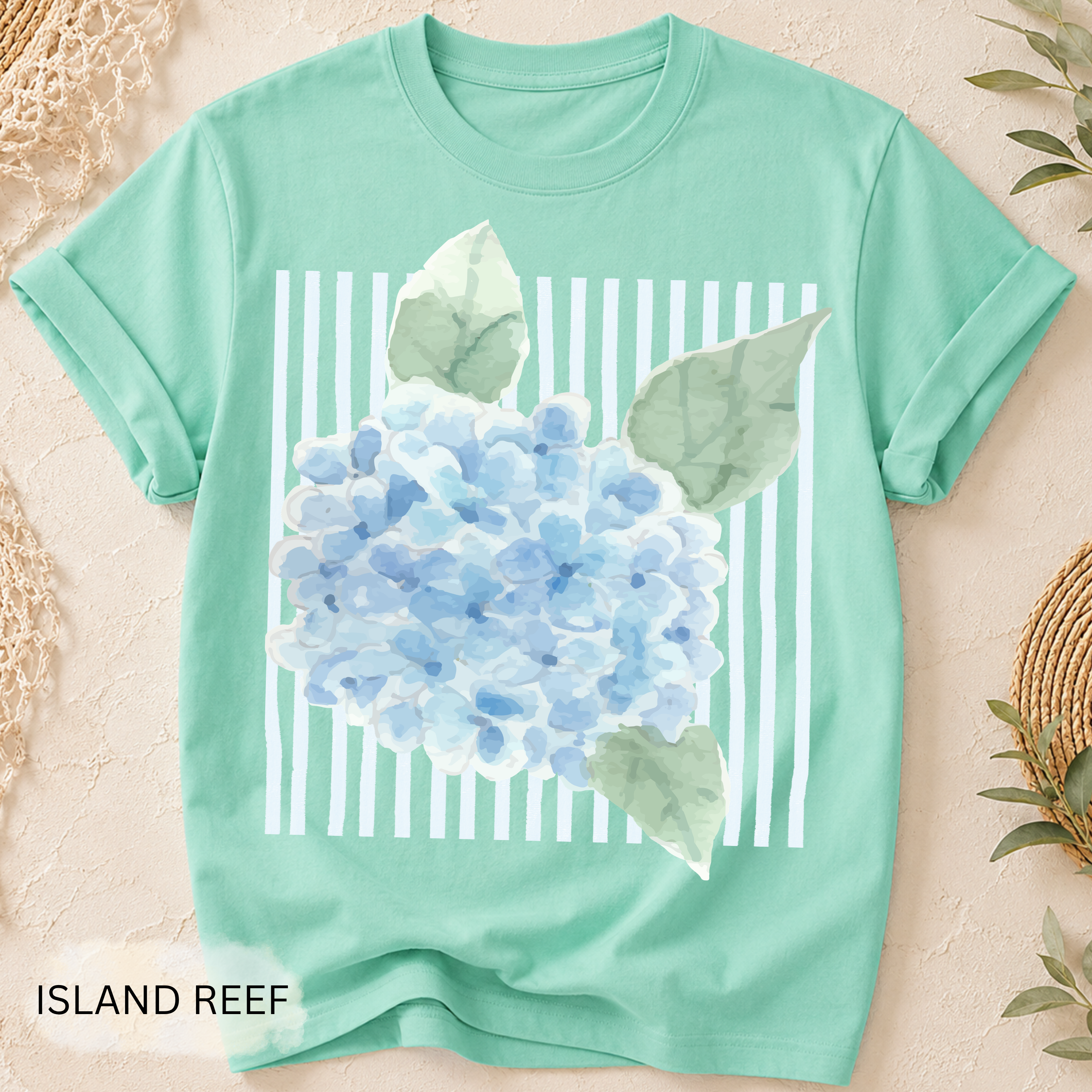 Hydrangea Stripe T-Shirt