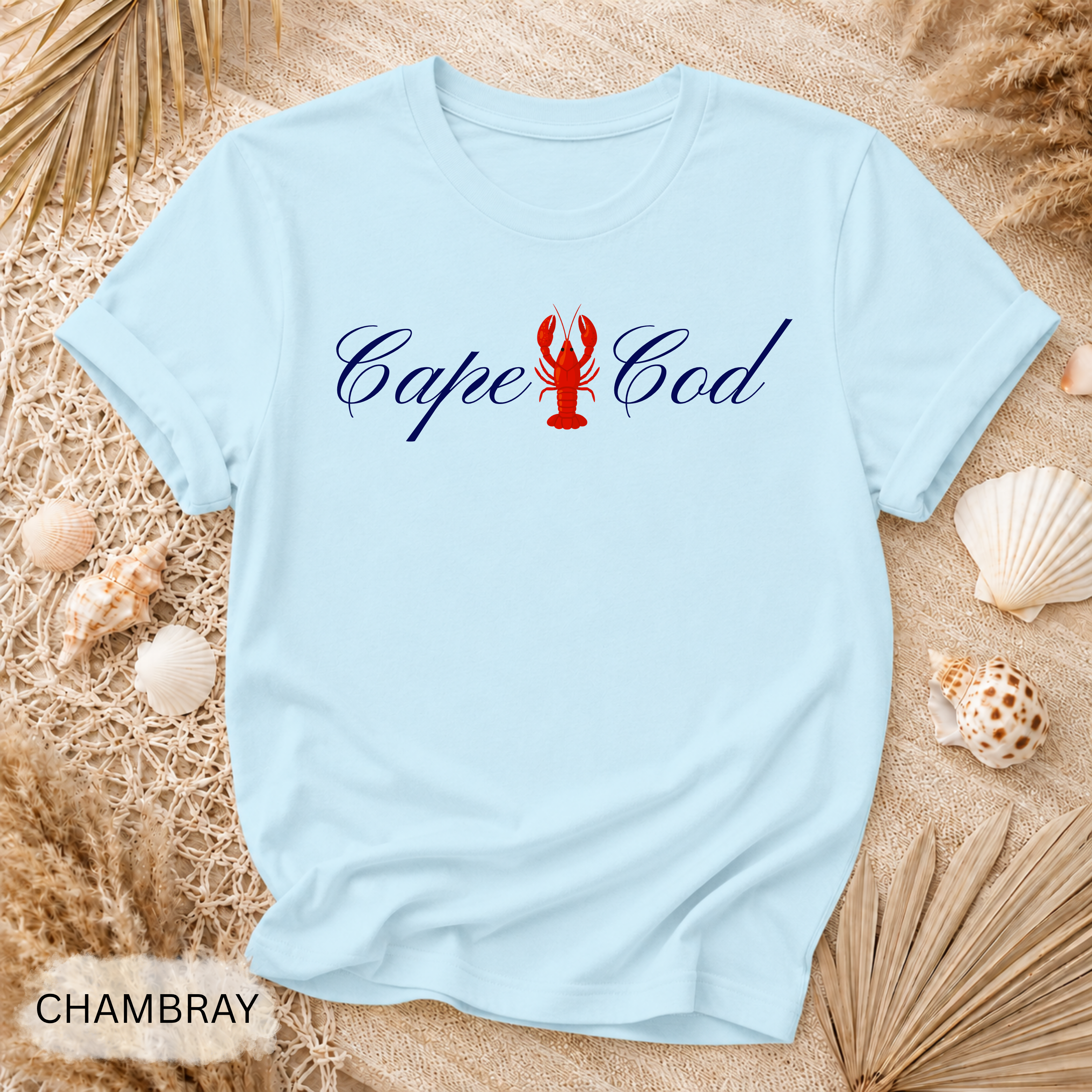 Cape Cod Lobster T-Shirt - Comfort Colors garment-dyed unisex tee, Cape Cod lobster graphic