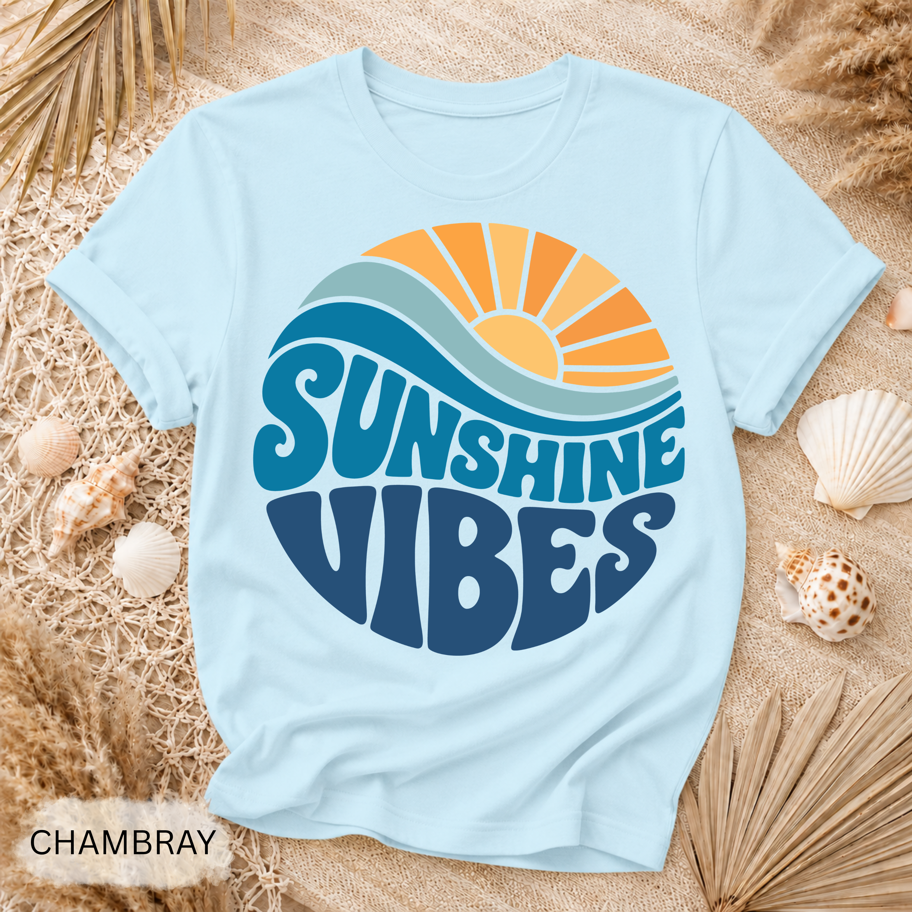 Retro Summer Sunshine T-Shirt - Comfort Colors garment-dyed unisex tee, retro sunshine graphic