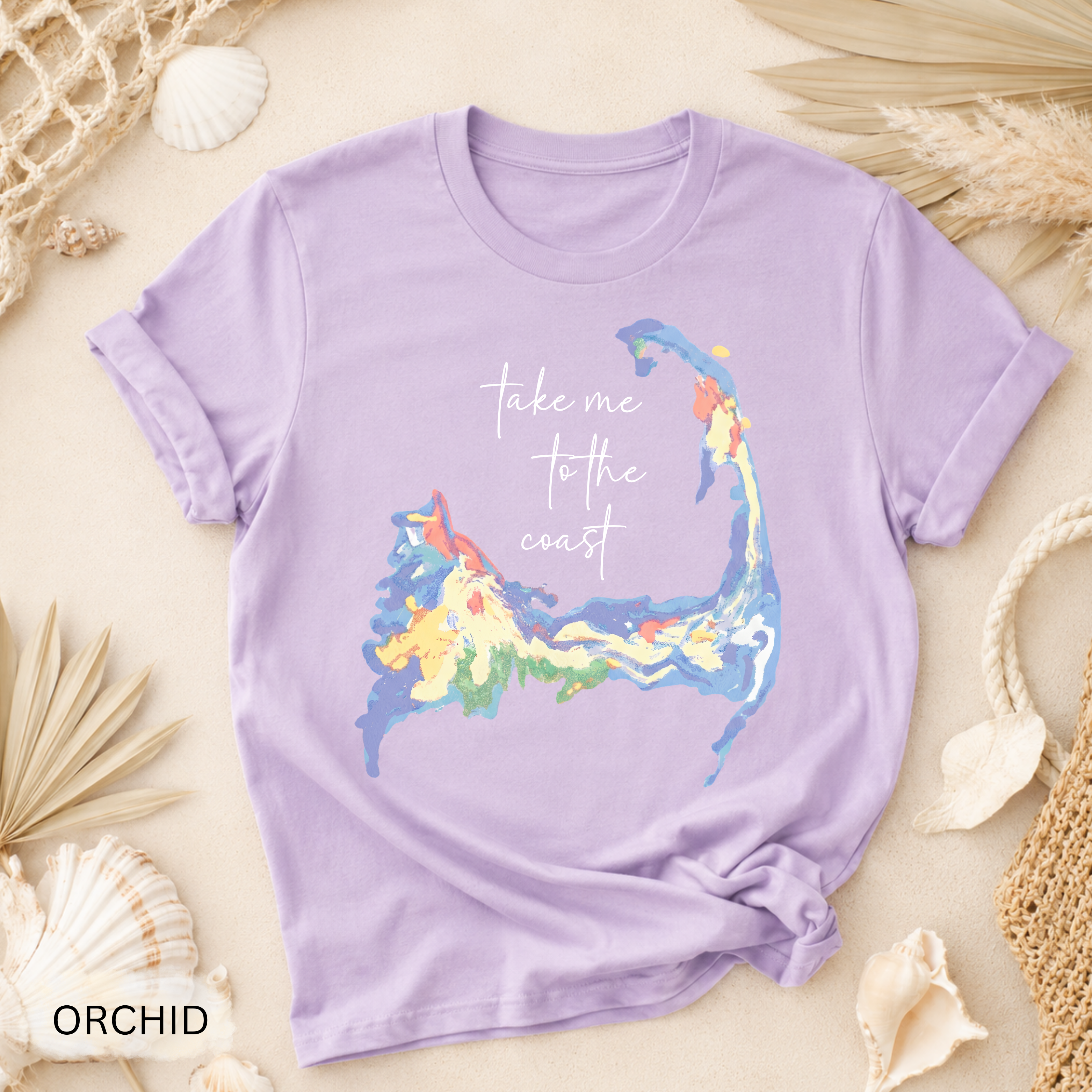 Cape Cod Watercolor Floral T-Shirt