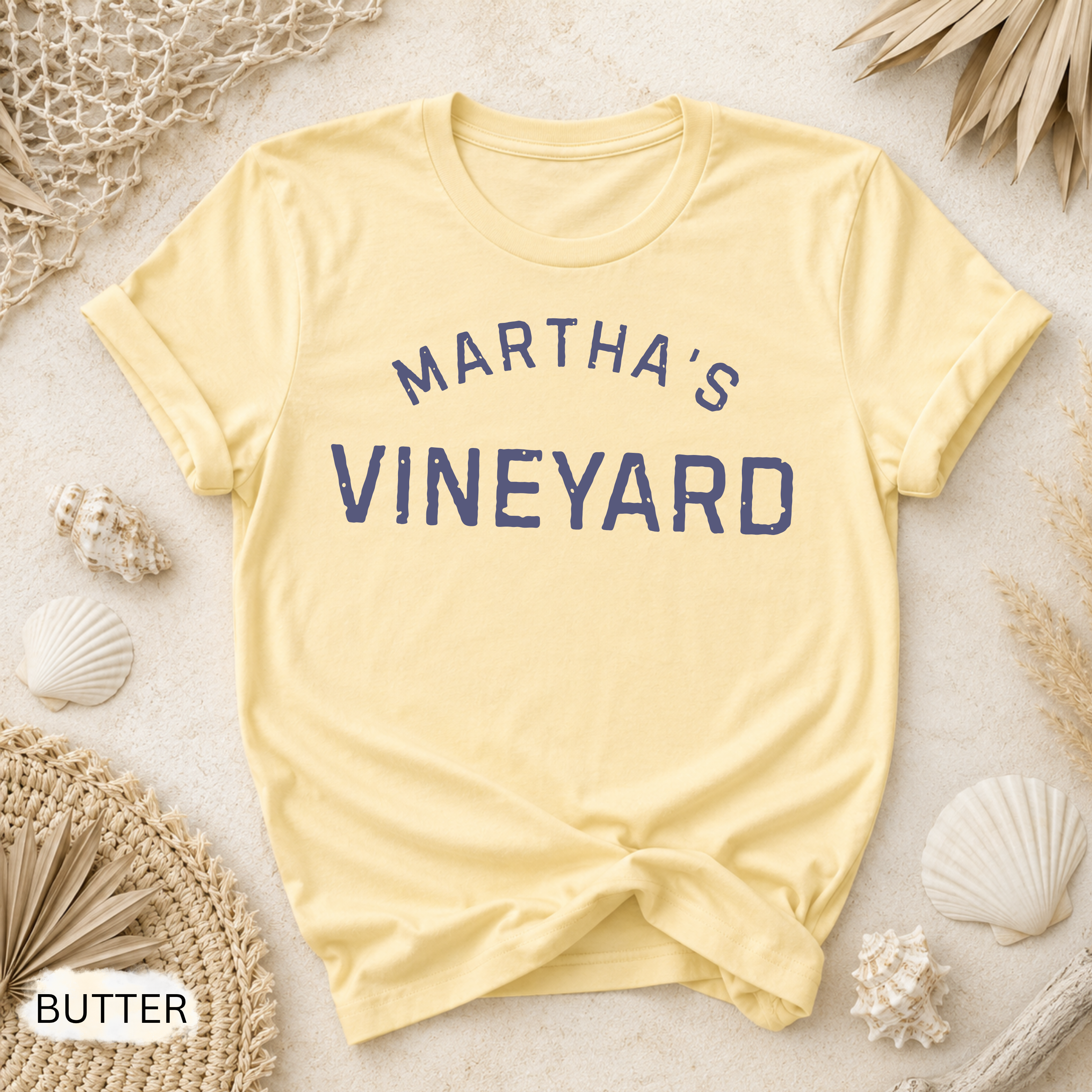 Martha's Vineyard T-Shirt - Comfort Colors garment-dyed unisex tee, Martha's Vineyard island graphic