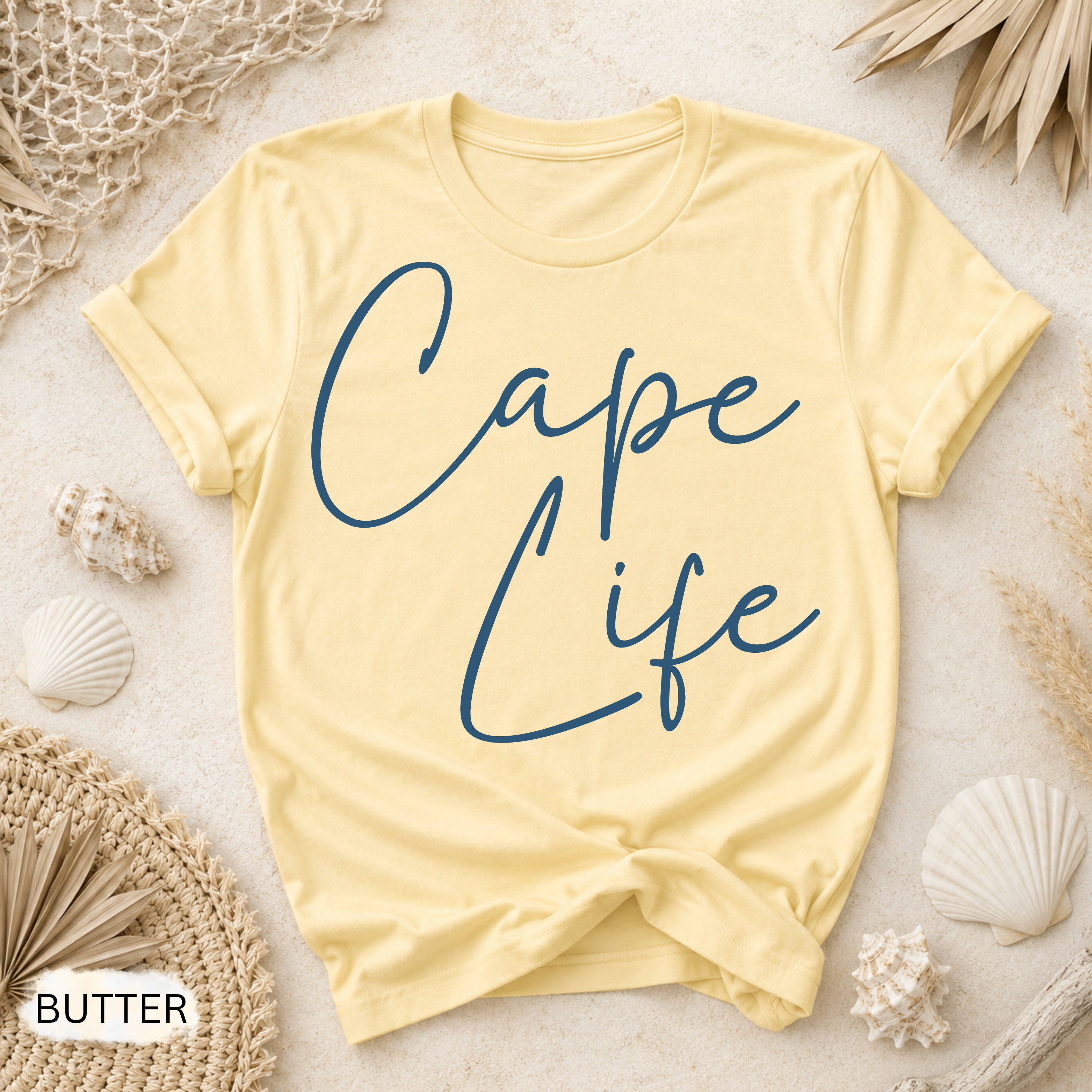 Cape Life T-Shirt - Comfort Colors garment-dyed unisex tee, Cape Cod lifestyle graphic