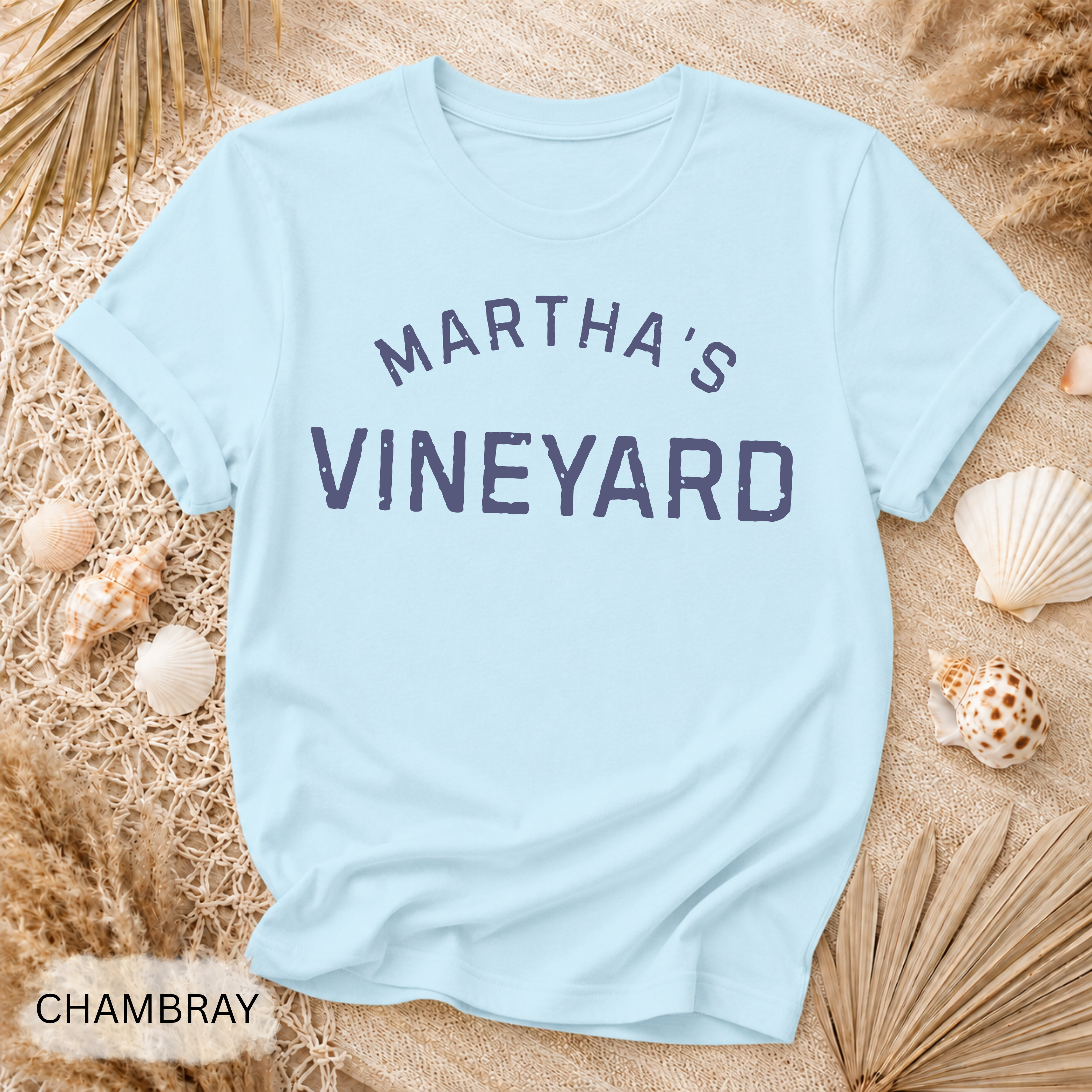 Martha's Vineyard T-Shirt - Comfort Colors garment-dyed unisex tee, Martha's Vineyard island graphic