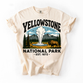 Yellowstone National Park T-Shirt — Old Faithful & Bison Park Graphic Tee